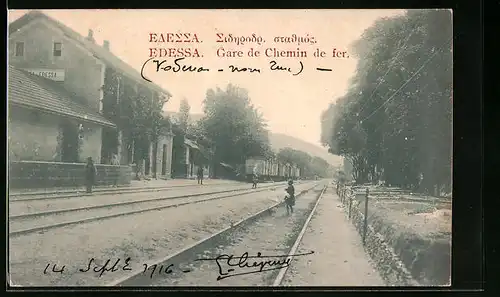 AK Edessa, Gare de Chemin de fer, Bahnhof