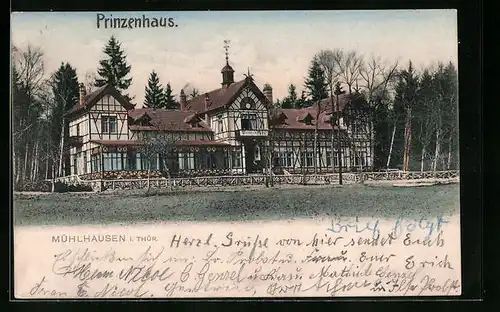 AK Mühlhausen /Thür., Gasthaus Prinzenhaus