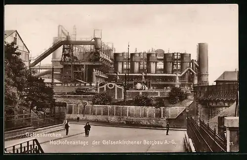 AK Gelsenkirchen, Hochofenanlage der Gelsenkirchener Bergbau AG