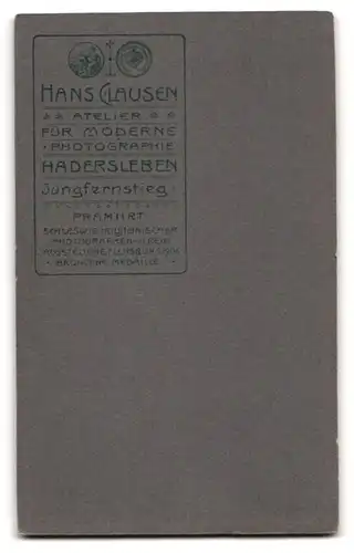 Fotografie Hans Clausen, Hadersleben, Jungfernstieg, Bürgerliche Dame mit Hochsteckfrisur