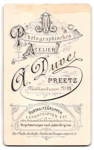 Fotografie A. Duve, Preetz, Mühlenstr. 88, Junger Herr im Anzug mit Fliege und Einstecktuch