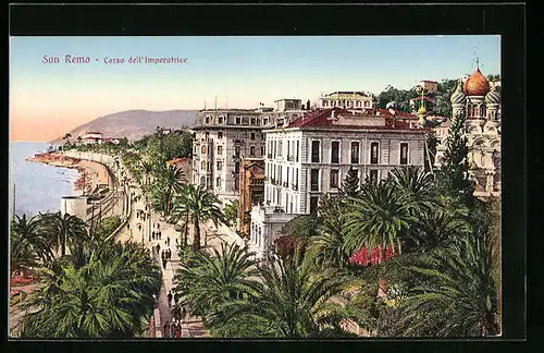 AK San Remo, Corso deil`Imperatrice