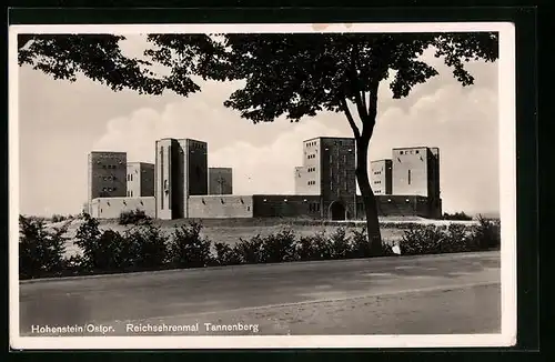 AK Hohenstein in Ostpr., Blick zum Reichsehrenmal Tannenberg