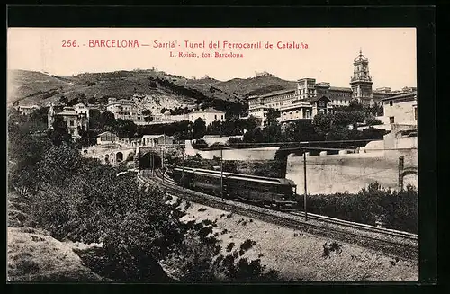 AK Barcelona, Sarria - Tunnel del Ferrocarril de Cataluna