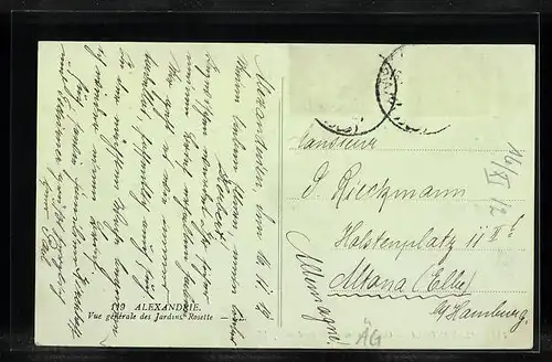 AK Alexandria, General View of the Gardens