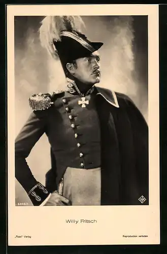 AK Schauspieler Willy Fritsch in Uniform
