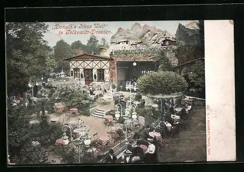 AK Dresden-Tolkewitz, Donath`s Neue Welt