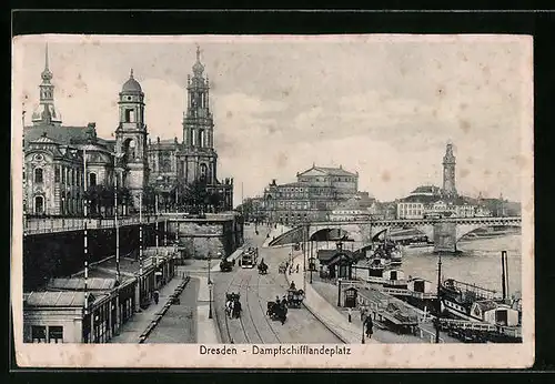 AK Dresden, Dampfschifflandeplatz
