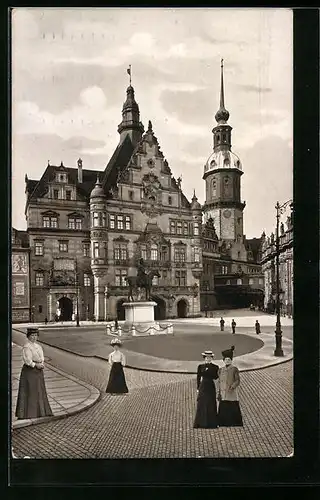 AK Dresden, Georgentor mit königl. Schloss