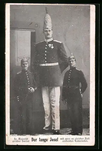 AK Der lange Josef, Sr. Majestät grösster Soldat