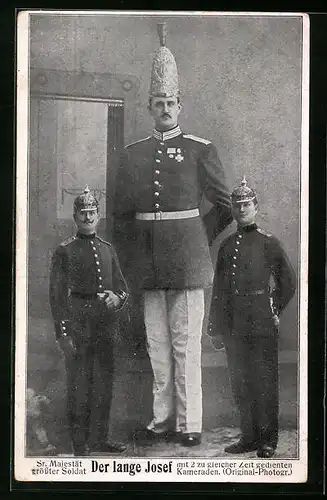 AK Der lange Josef, Sr. Majestät grösster Soldat