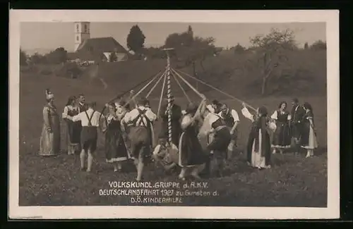AK Volkskundl. Gruppe des A.K.V. - Deutschlandfahrt 1927