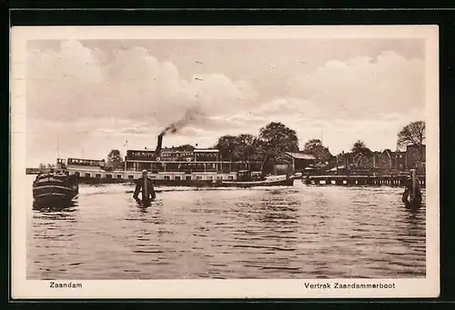 AK Zaandam, Vertrek Zaandammerboot