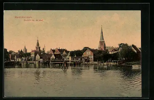 AK Monnikendam, Gezicht op de stad