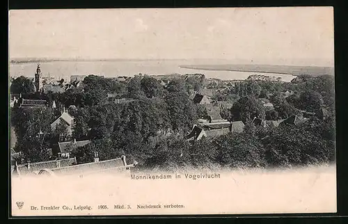 AK Monnikendam, Monnikendam in Vogelvlucht