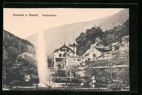 AK Neustadt a. Haardt, Blick auf die Königsmühle