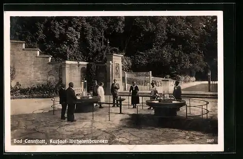 AK Bad Cannstatt, Kursaal, Wilhelmsbrunnen