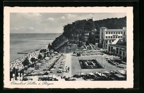 AK Sellin /Rügen, Blick auf den Bade- und Freizeitort