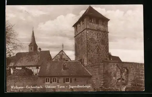 AK Wolframs-Eschenbach, Unterer Turm und Jugendherberge
