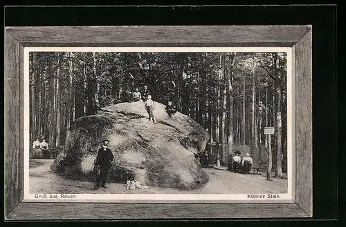 AK Rauen, Kleiner Stein mit Kindern