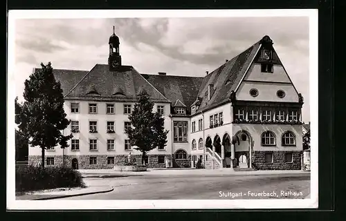 AK Stuttgart-Feuerbach, Rathaus