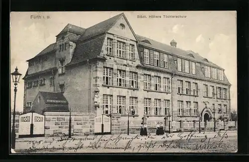 AK Fürth i. B., Städt. Höhere Töchterschule