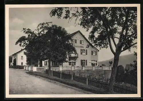 AK Pommelsbrunn /Hersbrucker Schweiz, Gaststätte Zum Bahnhof, Inhaber Wilhelm Lutz