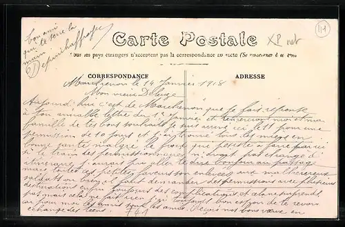 AK Marchenoir, La Grande Rue, Arrivée de la Gare