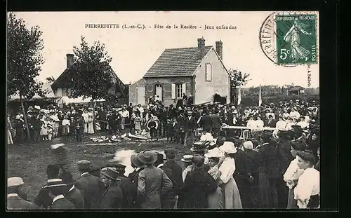 AK Pierrefitte, Fête de la Rosiére, Jeux enfantins