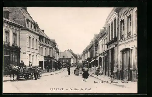 AK Frevent, La Rue du Pont