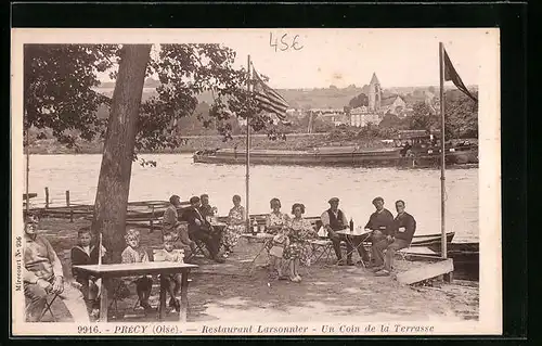 AK Précy, Restaurant Larsonnier - Un coin de la Terrasse