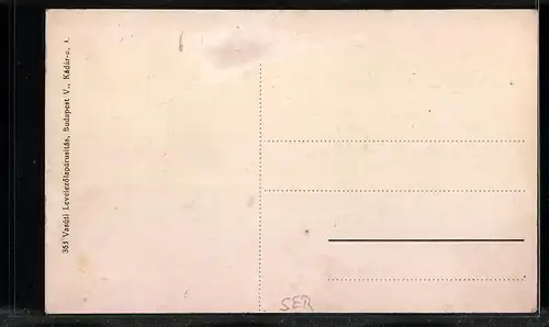 AK Semlin, Hauptgasse mit Geschäften