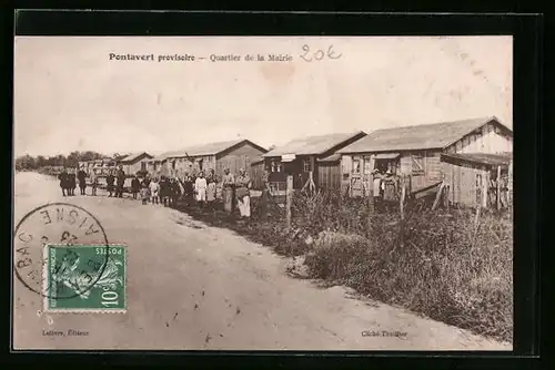 AK Pontavert, Quartier de la Mairie