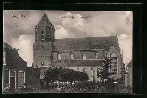 AK Poortvliet, Torenstraat Kerkzicht