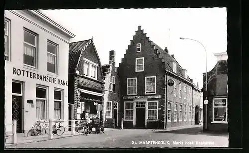 AK St. Maartensdijk, Markt hoek Kaaistraat