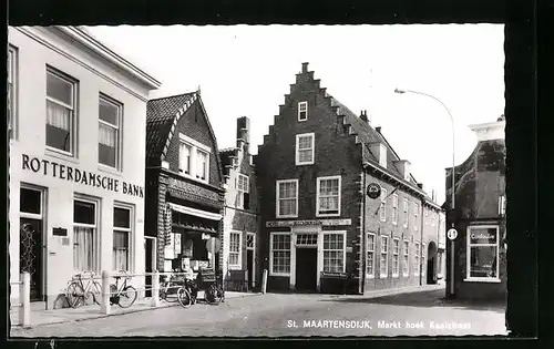 AK St. Maartensdijk, Markt hoek Kaaistraat
