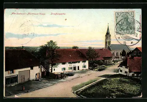 AK Altmünsterol-Montreux-Vieux, Strassenpartie