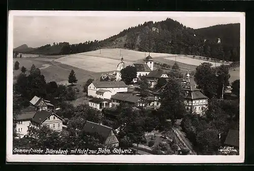 AK Dittersbach / Jetrichovice, Hotel zur Böhmischen Schweiz