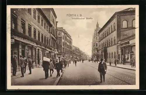 AK Fürth i. B., Schwabacher Strasse