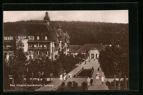AK Bad Altheide, Wandelhalle und Kurhaus