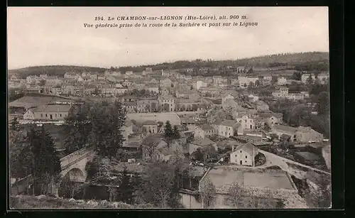 AK Le Chambon-sur-Lignon, Vue générale