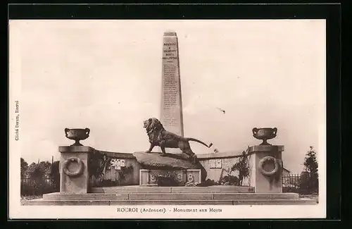 AK Rocroi, Monument aux Morts