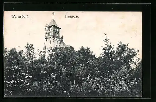 AK Warnsdorf / Varnsdorf, Burgsberg