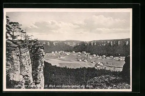 AK Eiland, Blick vom Quellengebiet der Biela