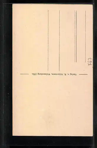 AK Weissenburg i. Els., Das erste Preussengrab für Deutschlands Einheit