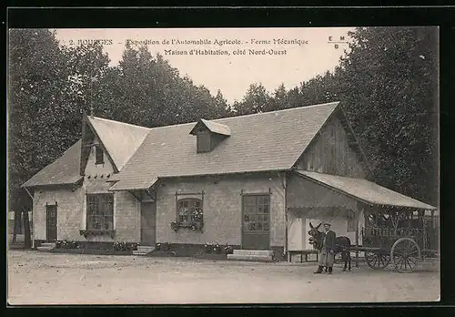 AK Bourges, Exposition de l`Automobile Agricole, Maison d`Habitation, Ausstellung