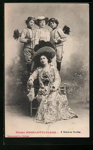 AK Cirque Ancillotti-Plege, 4 Soeurs Italia, Zirkus