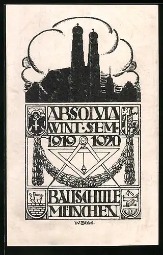 AK München, Bauschule, Absolvia 1919-1920