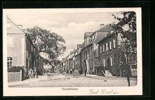 AK Bad Arolsen, Hauptstrasse mit Geschäft von Hoflieferant R. Lombardi