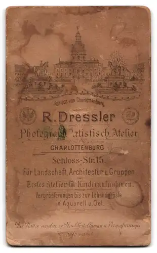 Fotografie R. Dressler, Berlin-Charlottenburg, Schloss-Str. 15, Älterer Herr mit Koteletten